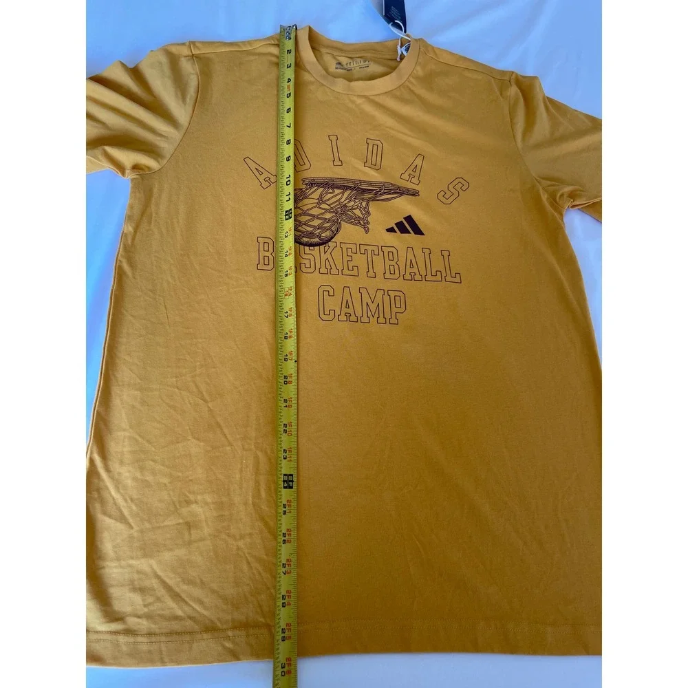 Adidas Mens Basketball‎ Camp T-Shirt Preloved Yellow IM4625 Small NWT